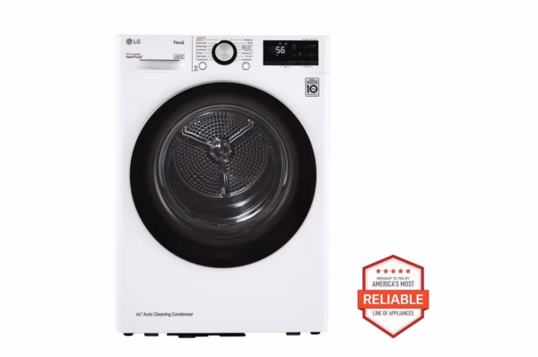 LG 4.2 cu. ft. Smart Wi-Fi Enabled Compact Front Load Dryer with Dual Inverter HeatPump(TM) Technology DLHC1455W
