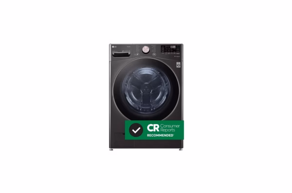LG 4.5 cu. ft. Ultra Large Capacity Front Load Washer - Black Steel WM4000HBA