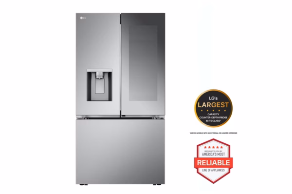 LG 26 cu. ft. Counter-Depth French Door Refrigerator - Stainless Steel LRYKC2606S