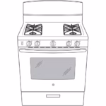 GE GE(R) 30" Free-Standing Gas Range JGBS30DEKBB (8)