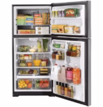 GE GE(R) ENERGY STAR(R) 19.2 Cu. Ft. Top-Freezer Refrigerator GTE19JSNRSS (3)