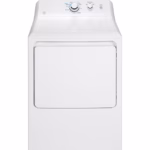 GE GE 6.2 cu. ft. Capacity Gas Dryer with Up To 120 ft. Venting and Shallow Depth GTX33GASKWW
