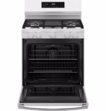 GE GE(R) 30" Free-Standing Gas Convection Range with No Preheat Air Fry and EasyWash(TM) Oven Tray GGF600AVWW (4)