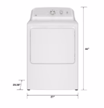 GE GE(R) 7.2 cu. ft. Capacity Electric Dryer with Up To 120 ft. Venting and Reversible Door GTD38EASWWS (13)