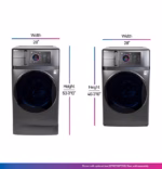 GE Profile GE Profile ENERGY STAR 4.8 cu. ft. Capacity UltraFast Combo with Ventless Inverter Heat Pump Technology Washer/Dryer PFQ97HSPVDS (8)