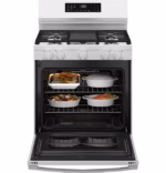GE GE(R) 30" Free-Standing Gas Convection Range with No Preheat Air Fry and EasyWash(TM) Oven Tray GGF600AVWW (5)