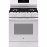 GE GE(R) 30" Free-Standing Gas Convection Range with No Preheat Air Fry and EasyWash(TM) Oven Tray GGF600AVWW