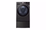 LG 4.5 cu. ft. Ultra Large Capacity Front Load Washer - Black Steel WM4000HBA (16)