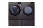 LG 4.5 cu. ft. Ultra Large Capacity Front Load Washer - Black Steel WM4000HBA (14)