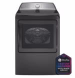 GE Profile GE Profile(TM) ENERGY STAR(R) 7.4 cu. ft. Capacity aluminized alloy drum Gas Dryer with Sanitize Cycle and Sensor Dry PTD60GBPRDG