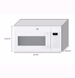 GE GE(R) 1.7 Cu. Ft. Over-the-Range Sensor Microwave Oven JVM6175DKWW (12)