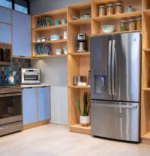 GE GE ENERGY STAR 22.1 Cu. Ft. Counter-Depth Fingerprint Resistant French-Door Refrigerator GYE22GYNFS (11)