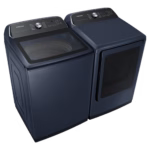 Samsung 7.4 cu. ft. Smart Gas Dryer with Pet Care Dry and Steam Sanitize+ in Brushed Navy DVG54CG7150DA3