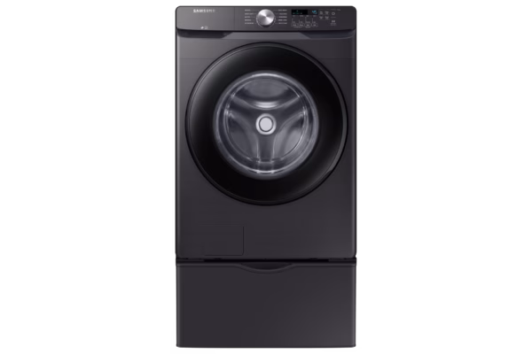 Samsung 4.5 cu. ft. Front Load Washer with Vibration Reduction Technology+ in Brushed Black WF45T6000AV/A5