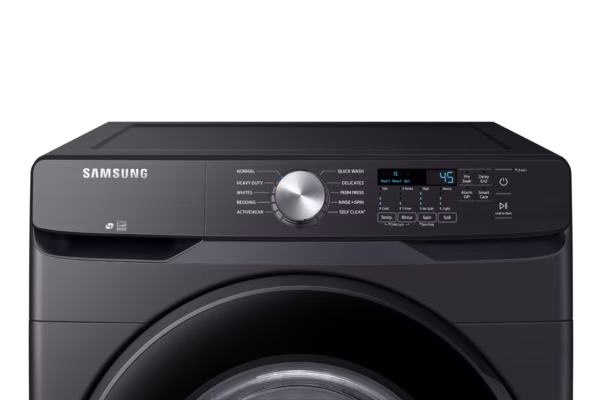Samsung 4.5 cu. ft. Front Load Washer with Vibration Reduction Technology+ in Brushed Black WF45T6000AV/A5 (2)