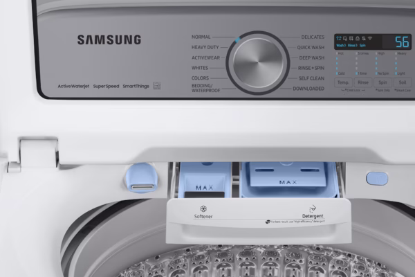 Samsung 5.2 cu. ft. WA5500D Top load Washer With Large Capacity (5.2 cu. ft.) and Super Speed WA52DG5500AWUS (2)
