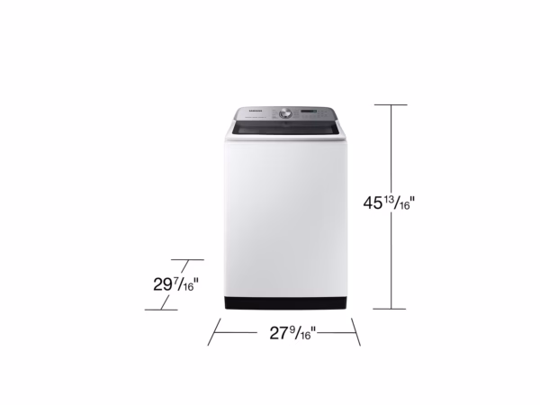 Samsung 5.5 cu. ft. Extra-Large Capacity Smart Top Load Washer with Super Speed Wash in White WA55CG7100AWUS (2)