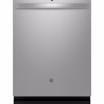 GE GE(R) ENERGY STAR(R) Fingerprint Resistant Top Control with Stainless Steel Interior Dishwasher with Sanitize Cycle GDT650SYVFS