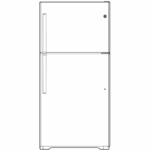 GE GE(R) 16.6 Cu. Ft. Top-Freezer Refrigerator GTS17GSNRSS (8)