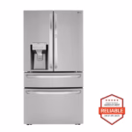 LG 30 cu. ft. 36 Inch Wide French Door Refrigerator - Stainless Steel LRMDS3006S