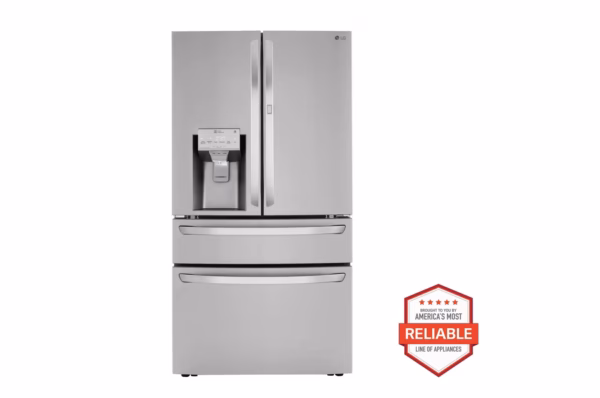 LG 30 cu. ft. 36 Inch Wide French Door Refrigerator - Stainless Steel LRMDS3006S