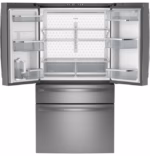 GE Profile GE Profile(TM) ENERGY STAR(R) 23.2 Cu. Ft. Smart Counter-Depth Fingerprint Resistant 4-Door French-Door Refrigerator PJE23BYWFS (4)