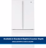 GE GE(R) ENERGY STAR(R) 18.6 Cu. Ft. Counter-Depth French-Door Refrigerator GWE19JGLWW (15)